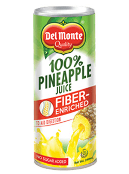 Del Monte 100% Pineapple Juice Fiber-Enriched